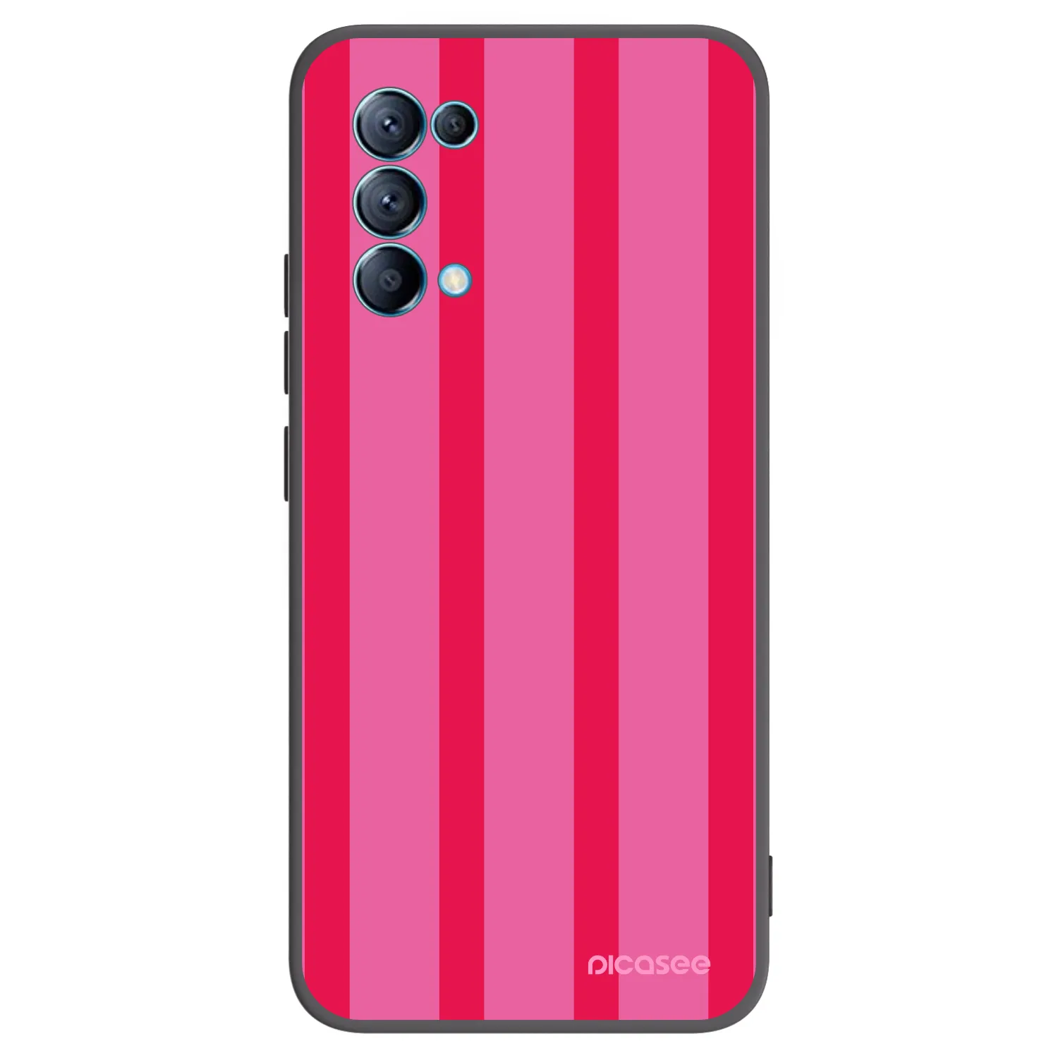 Picasee husă neagră din silicon pentru OPPO A16s - Hot tropic
