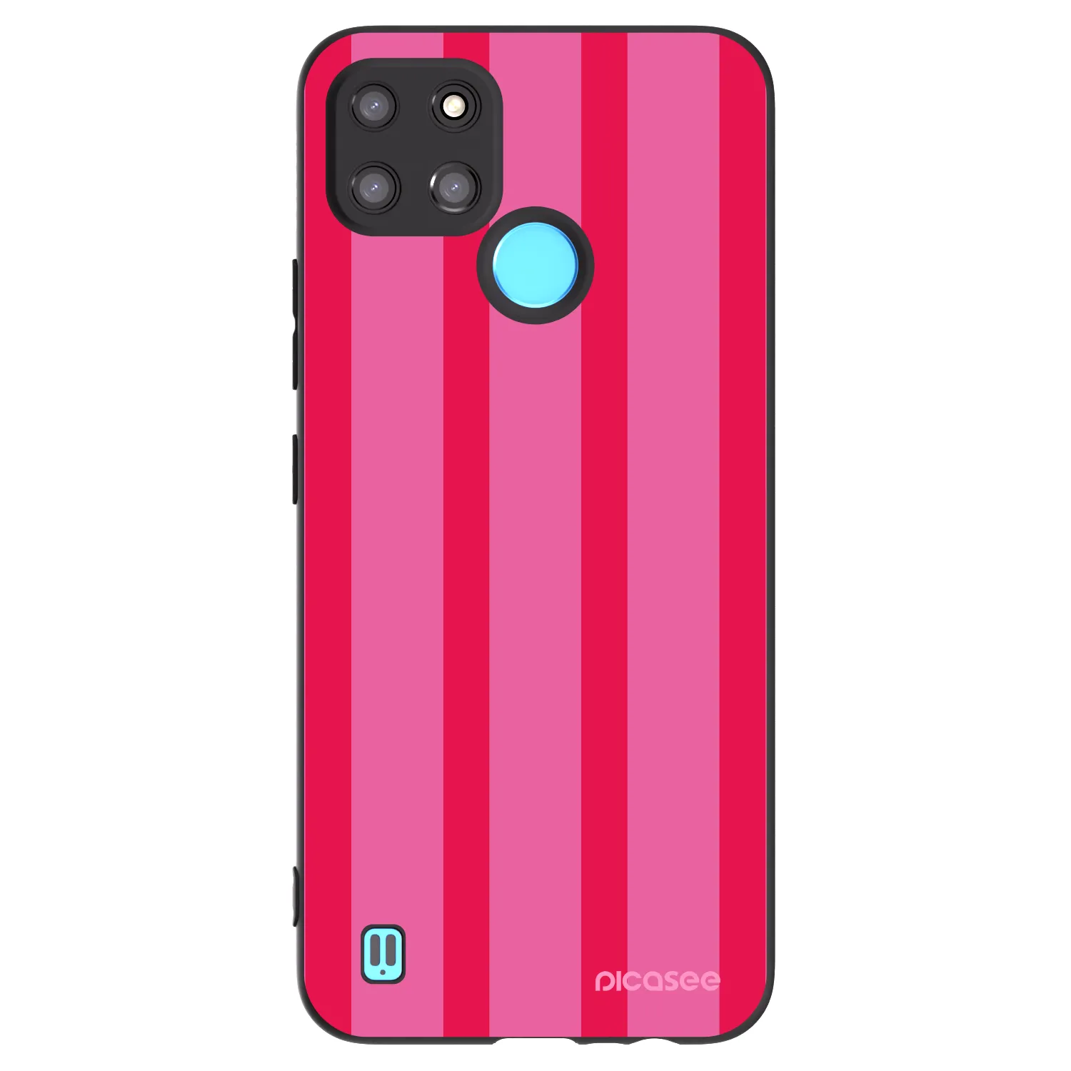 Picasee husă neagră din silicon pentru Realme C21Y - Hot tropic