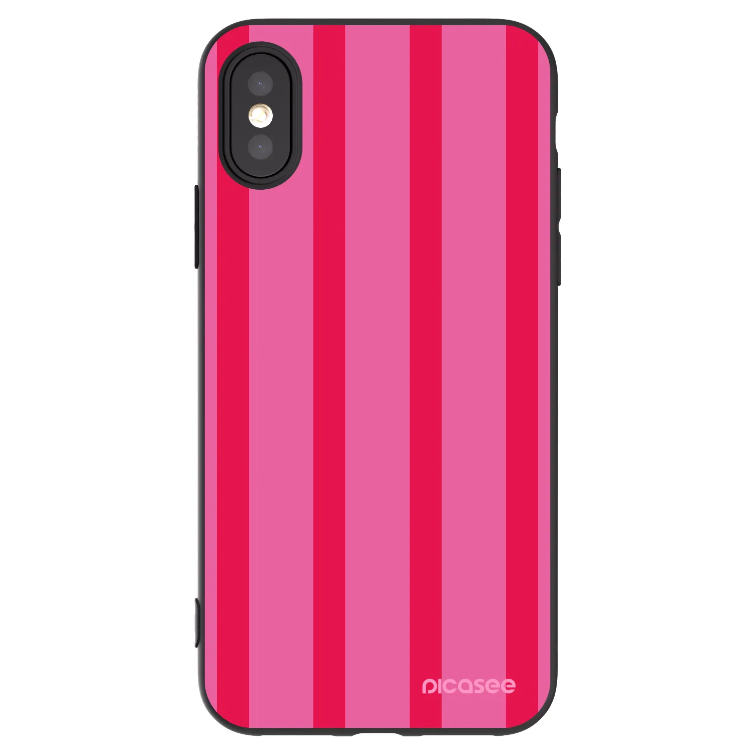 Picasee husă neagră din silicon pentru Apple iPhone X/XS - Hot tropic