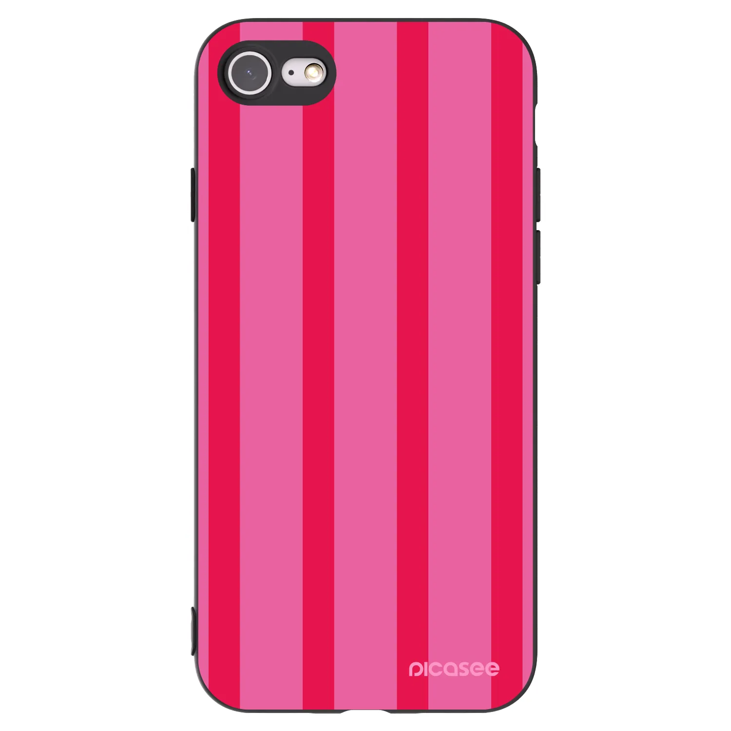 Picasee husă neagră din silicon pentru Apple iPhone 7 - Hot tropic