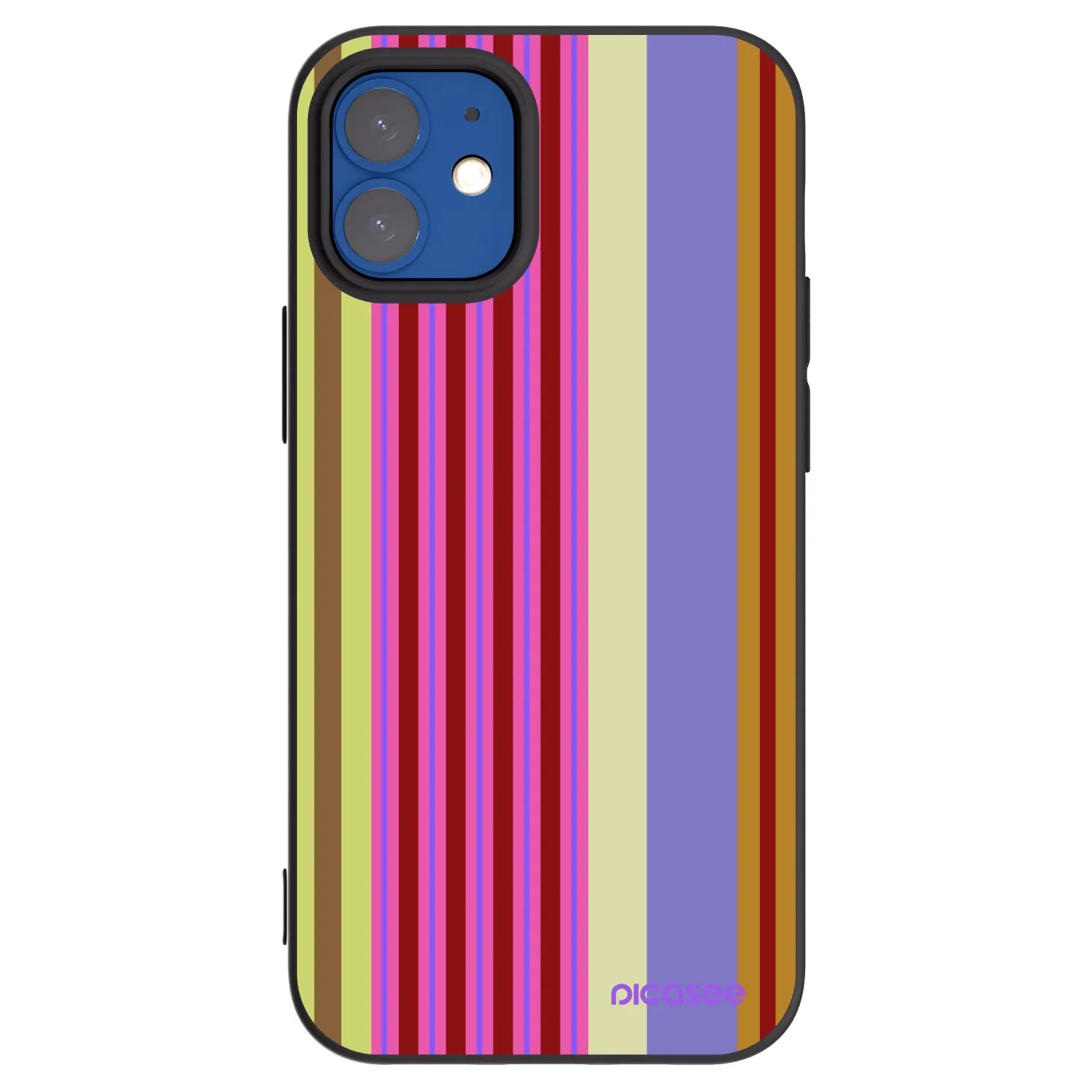 Picasee husă neagră din silicon pentru Apple iPhone 12 mini - Late checkout