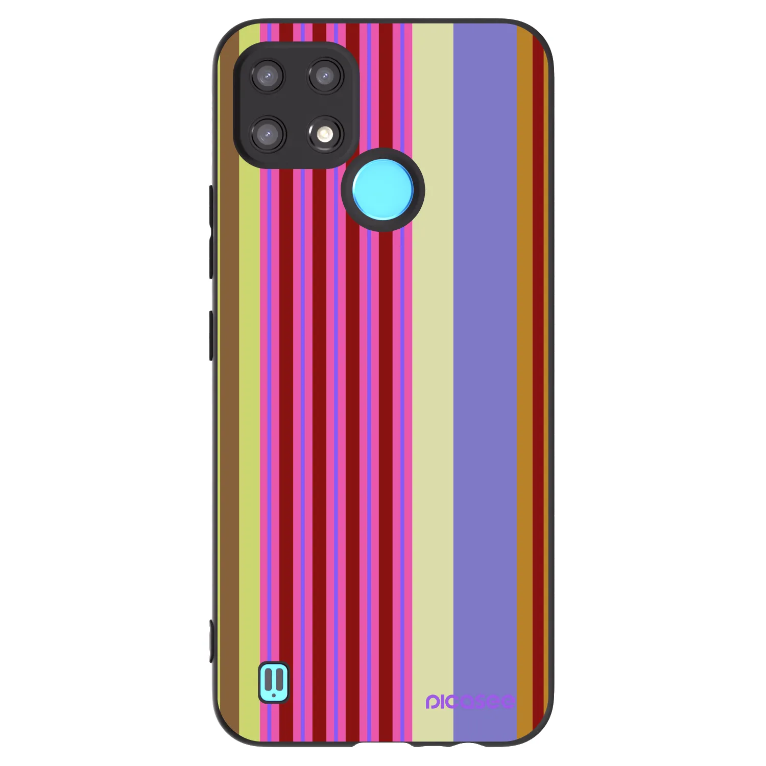 Picasee husă neagră din silicon pentru Realme C21 - Late checkout