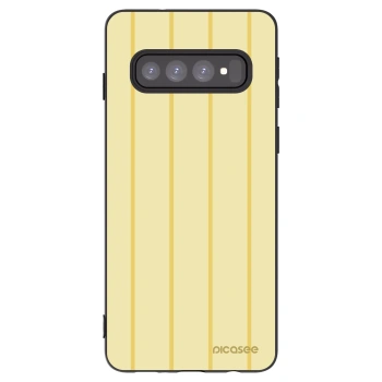 Picasee husă neagră din silicon pentru Samsung Galaxy S10 G973 - Liquid sunshine