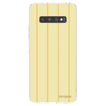 Picasee husă transparentă din silicon pentru Samsung Galaxy S10 Plus G975 - Liquid sunshine
