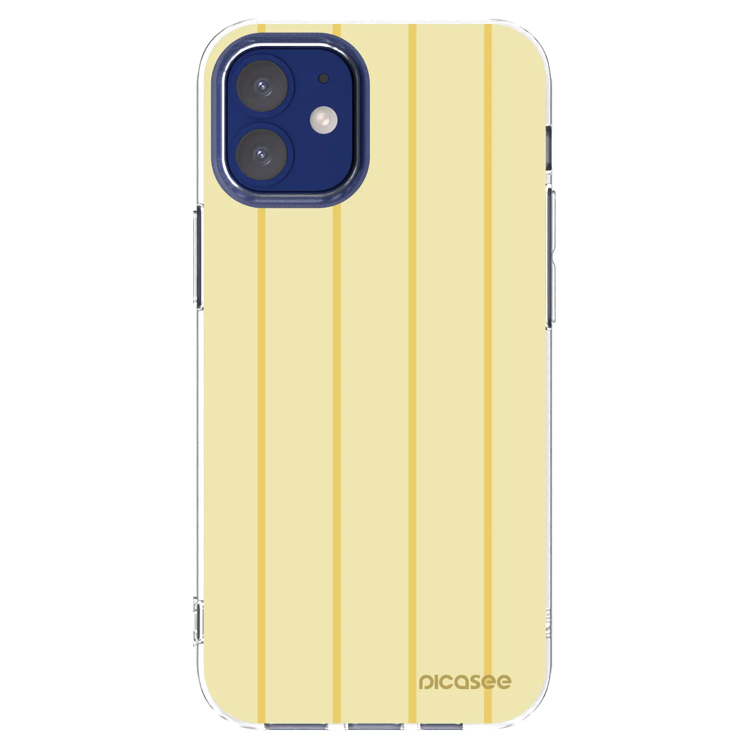 Picasee husă transparentă din silicon pentru Apple iPhone 12 mini - Liquid sunshine
