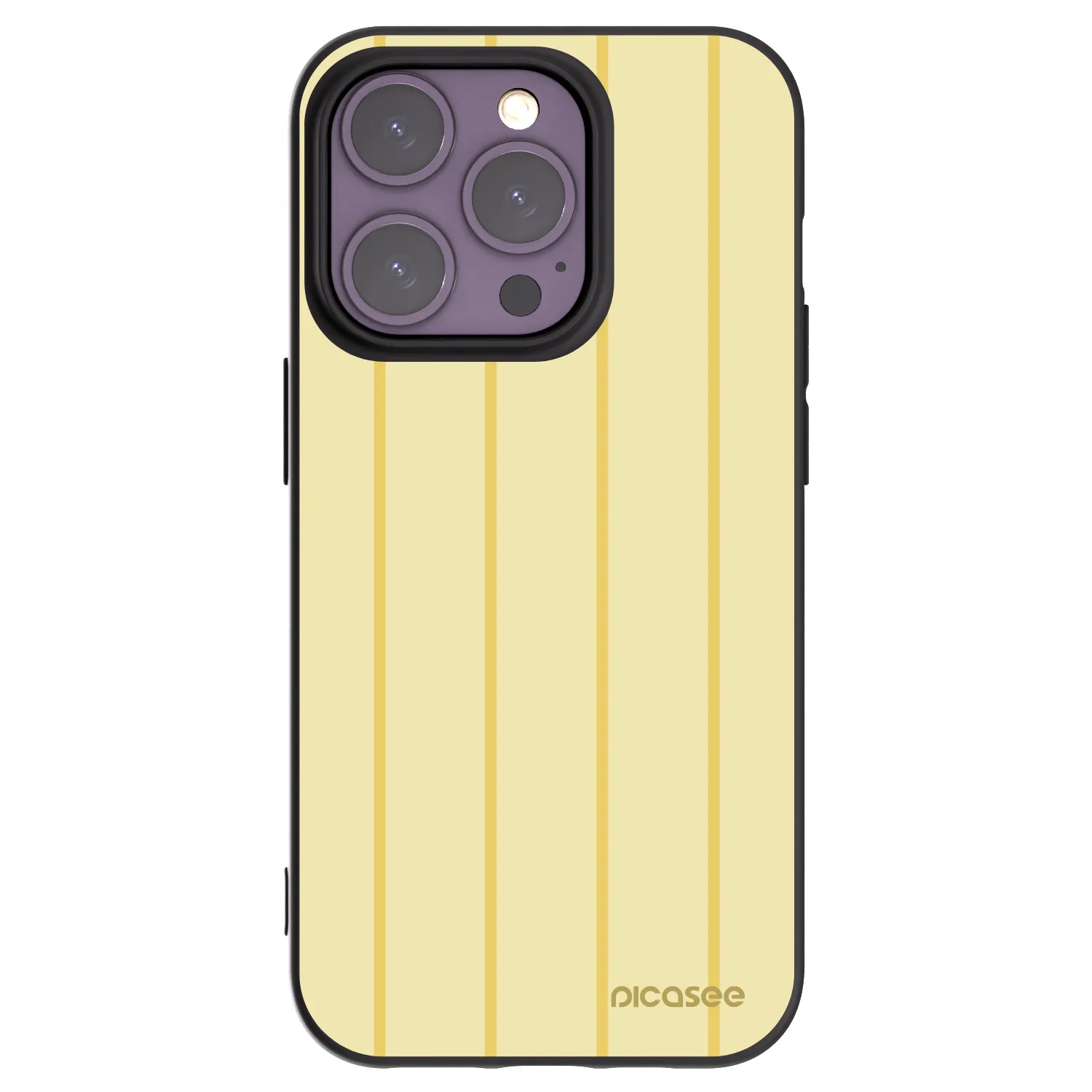 Picasee husă neagră din silicon pentru Apple iPhone 14 Pro - Liquid sunshine