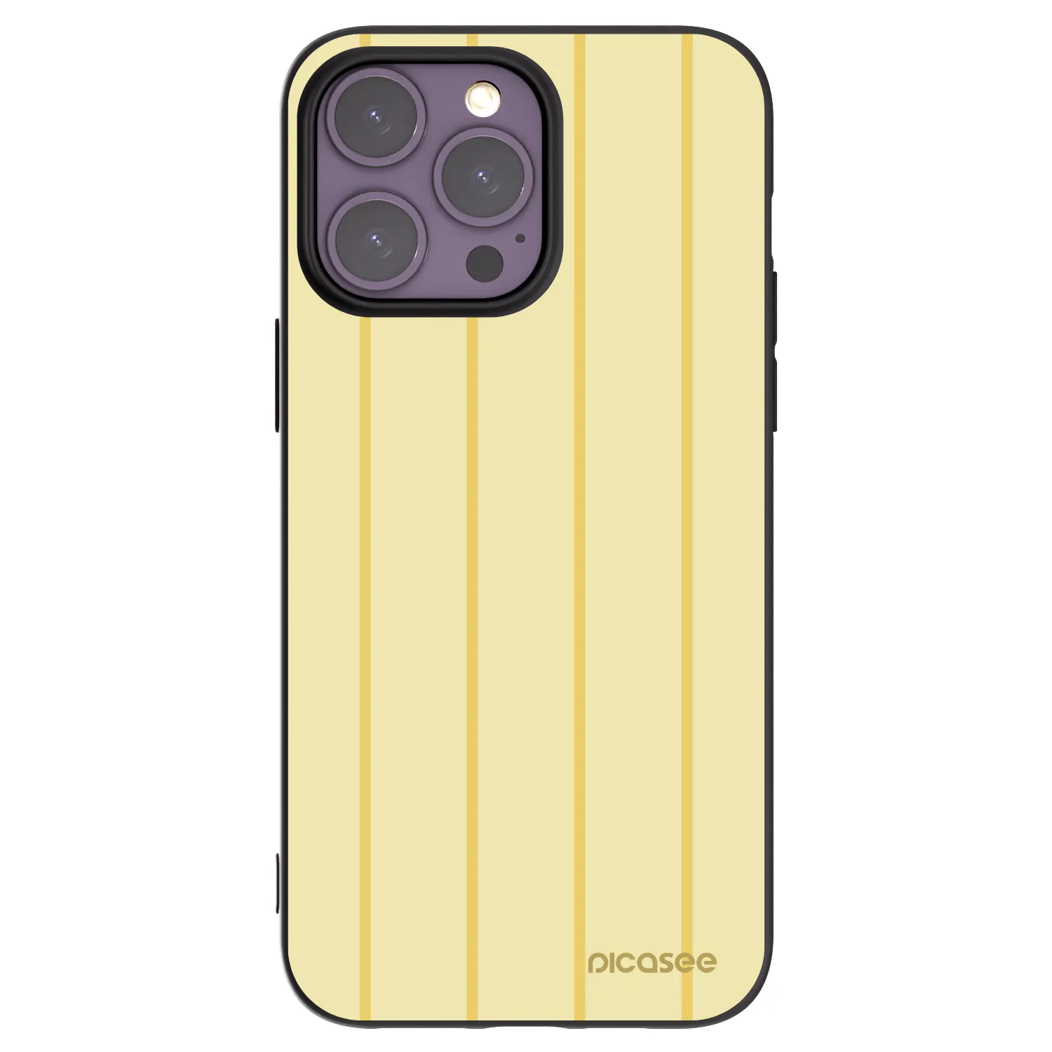 Picasee husă neagră din silicon pentru Apple iPhone 14 Pro Max - Liquid sunshine