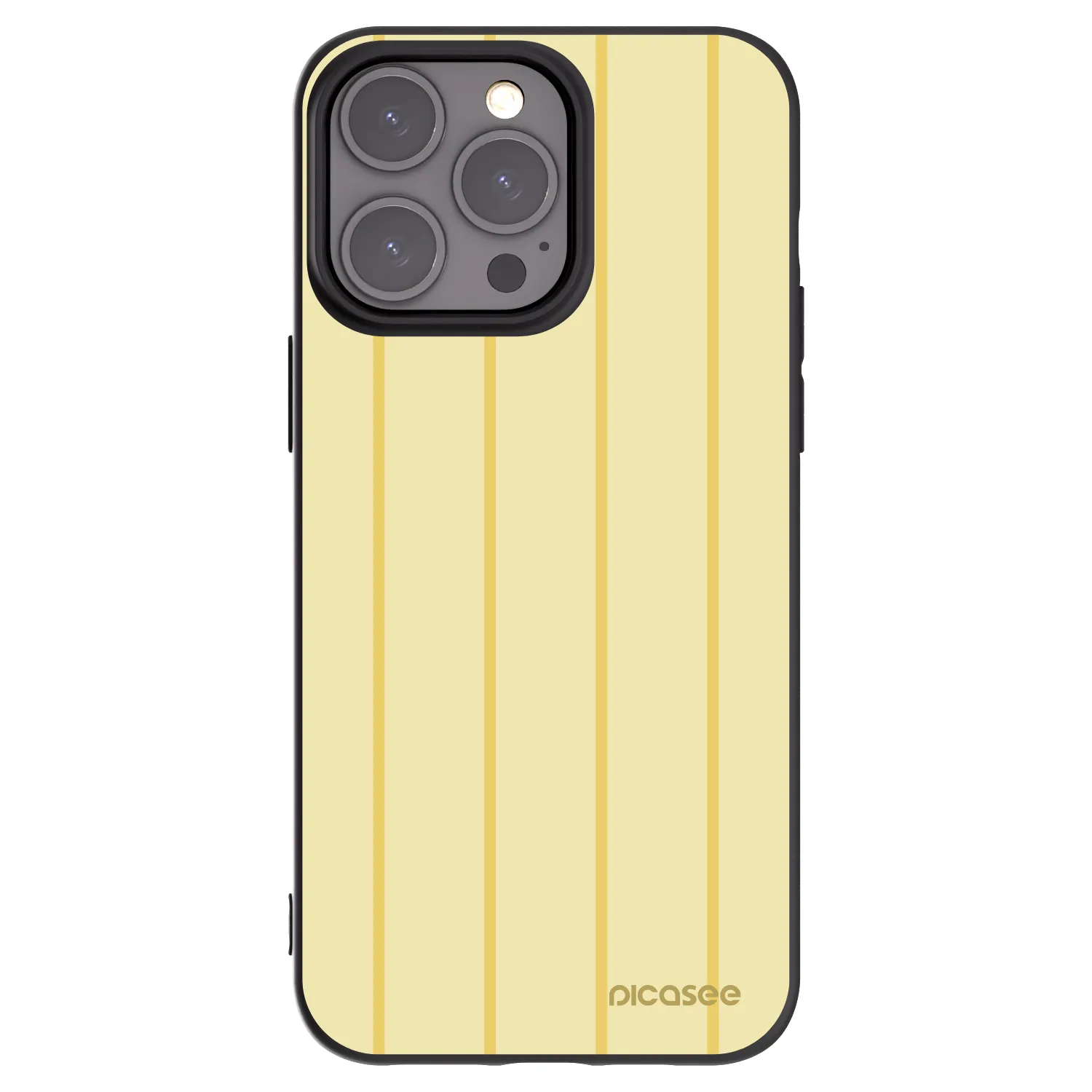 Picasee husă neagră din silicon pentru Apple iPhone 15 Pro Max - Liquid sunshine