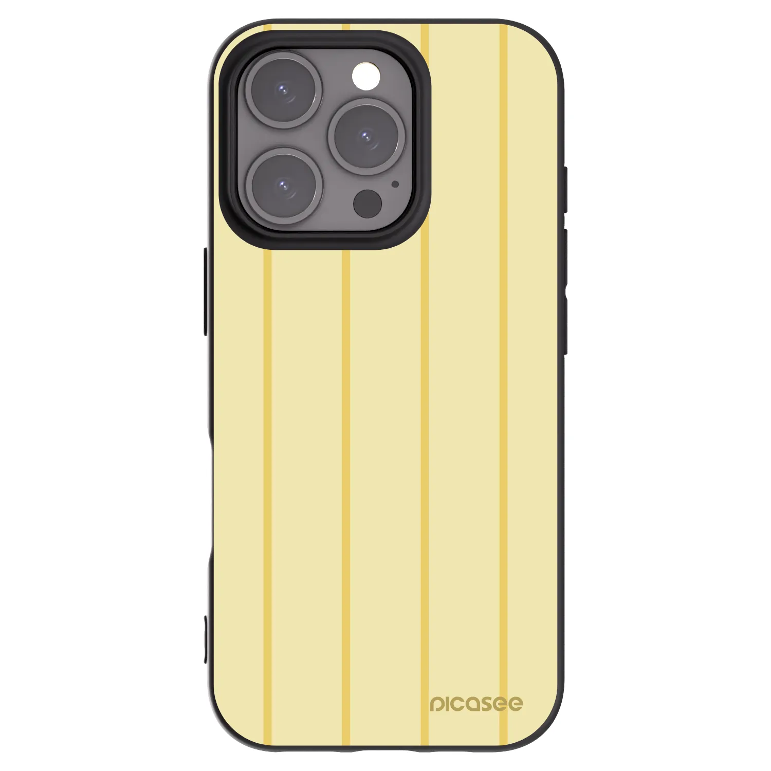 Picasee husă neagră din silicon pentru Apple iPhone 16 Pro - Liquid sunshine