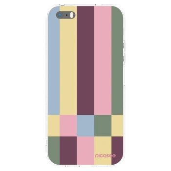 Picasee husă transparentă din silicon pentru Apple iPhone 5/5S/SE - Lobby tiles