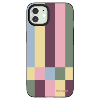 Picasee husă neagră din silicon pentru Apple iPhone 12 - Lobby tiles