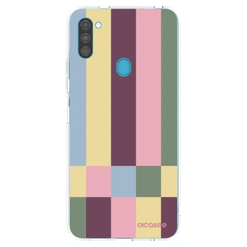 Picasee husă transparentă din silicon pentru Samsung Galaxy M11 - Lobby tiles