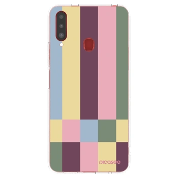 Picasee husă transparentă din silicon pentru Samsung Galaxy A20s - Lobby tiles