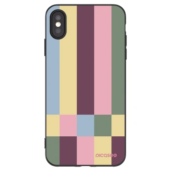 Picasee husă neagră din silicon pentru Apple iPhone XS Max - Lobby tiles