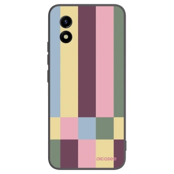 Picasee husă neagră din silicon pentru Vivo Y01 - Lobby tiles
