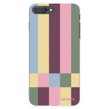 Picasee husă transparentă din silicon pentru Apple iPhone 8 Plus - Lobby tiles