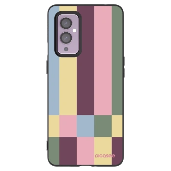 Picasee husă neagră din silicon pentru OnePlus 9 - Lobby tiles
