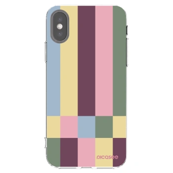 Picasee husă transparentă din silicon pentru Apple iPhone X/XS - Lobby tiles