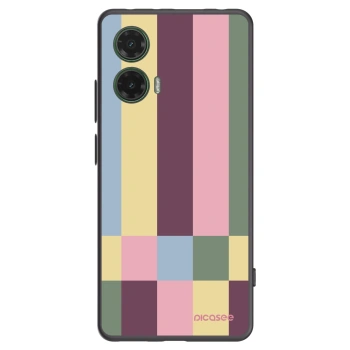 Picasee husă neagră din silicon pentru Motorola Moto G35 5G - Lobby tiles