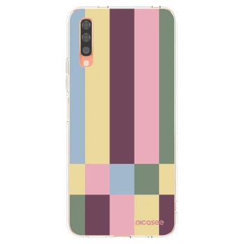 Picasee husă transparentă din silicon pentru Samsung Galaxy A70 A705F - Lobby tiles