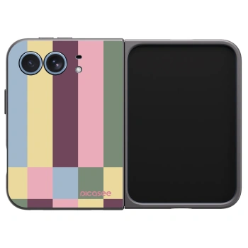 Picasee husă neagră din silicon pentru Apple iPhone Duo - Lobby tiles