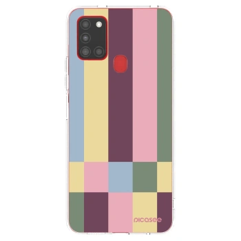Picasee husă transparentă din silicon pentru Samsung Galaxy A21s - Lobby tiles