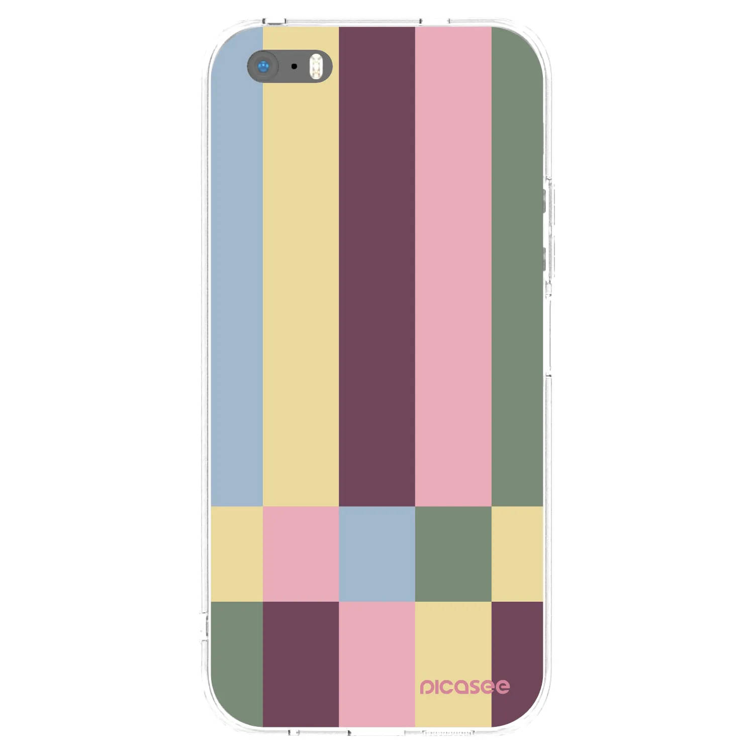 Picasee husă transparentă din silicon pentru Apple iPhone 5/5S/SE - Lobby tiles