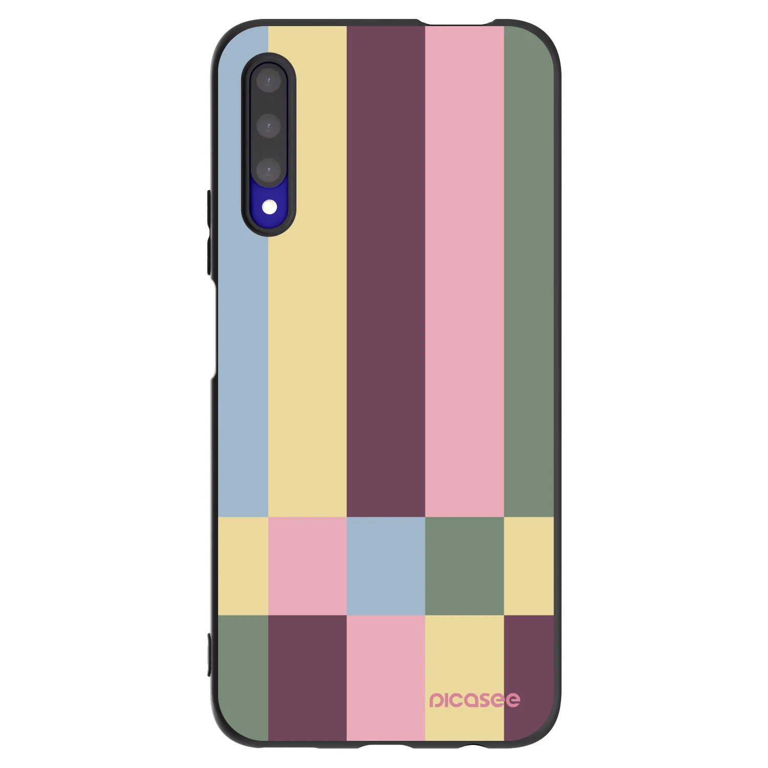 Picasee husă neagră din silicon pentru Honor 9X Pro - Lobby tiles