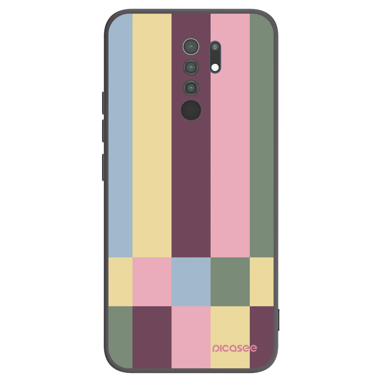 Picasee husă neagră din silicon pentru Xiaomi Redmi 9 - Lobby tiles