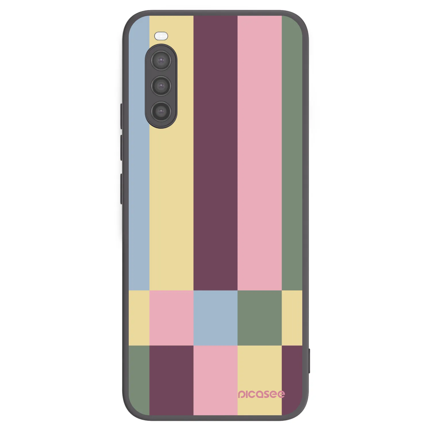 Picasee husă neagră din silicon pentru Sony Xperia 10 II - Lobby tiles