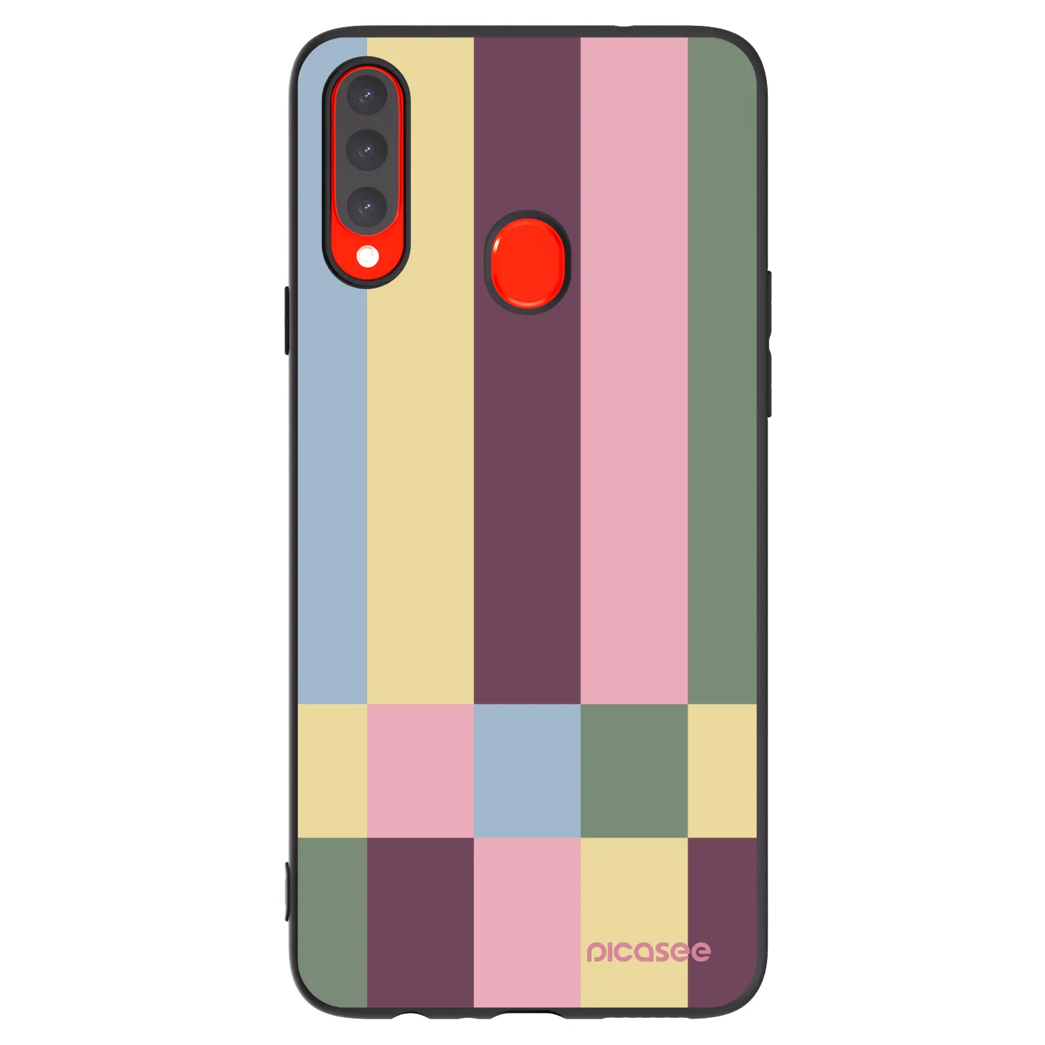 Picasee husă neagră din silicon pentru Samsung Galaxy A20s - Lobby tiles