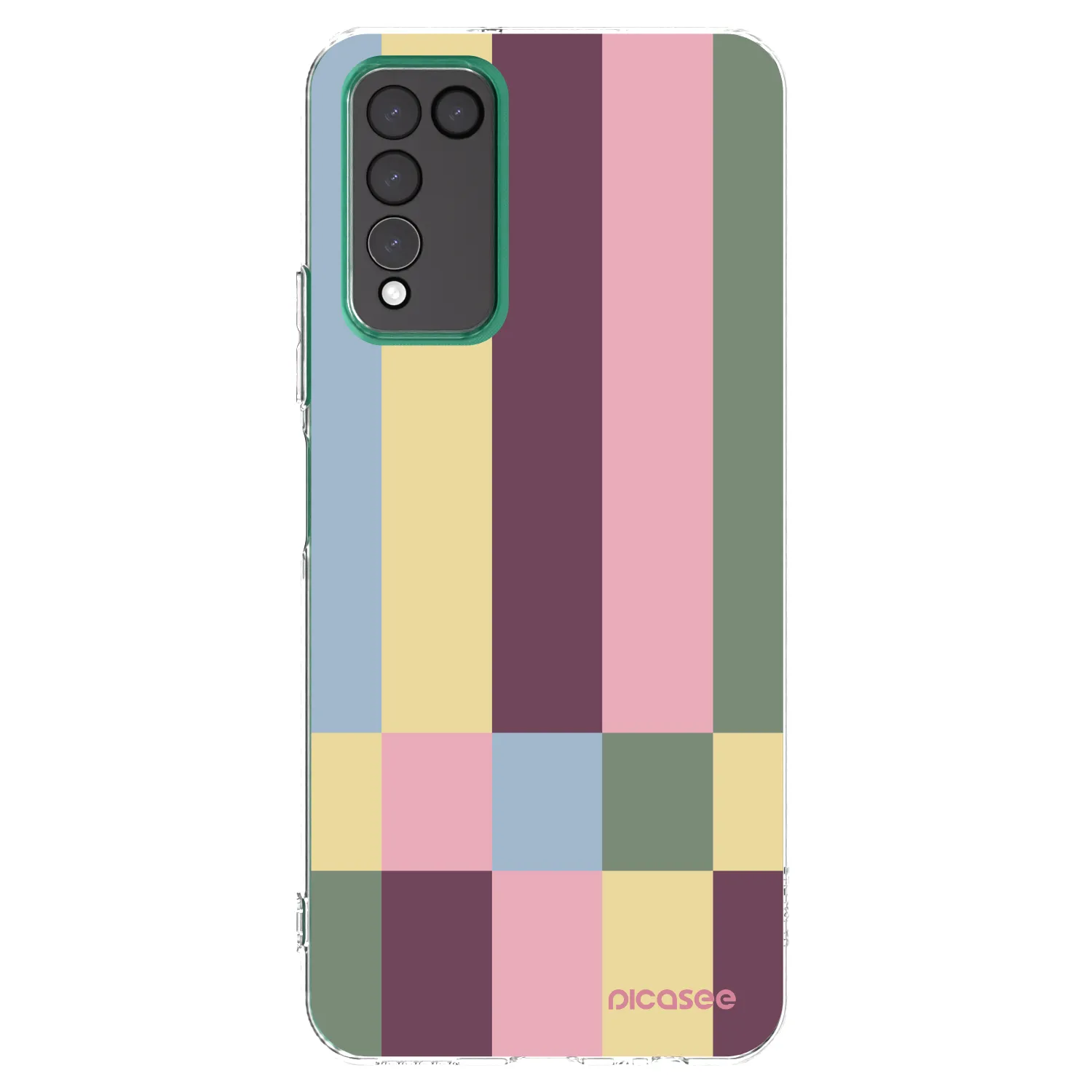 Picasee husă transparentă din silicon pentru Honor 10X Lite - Lobby tiles