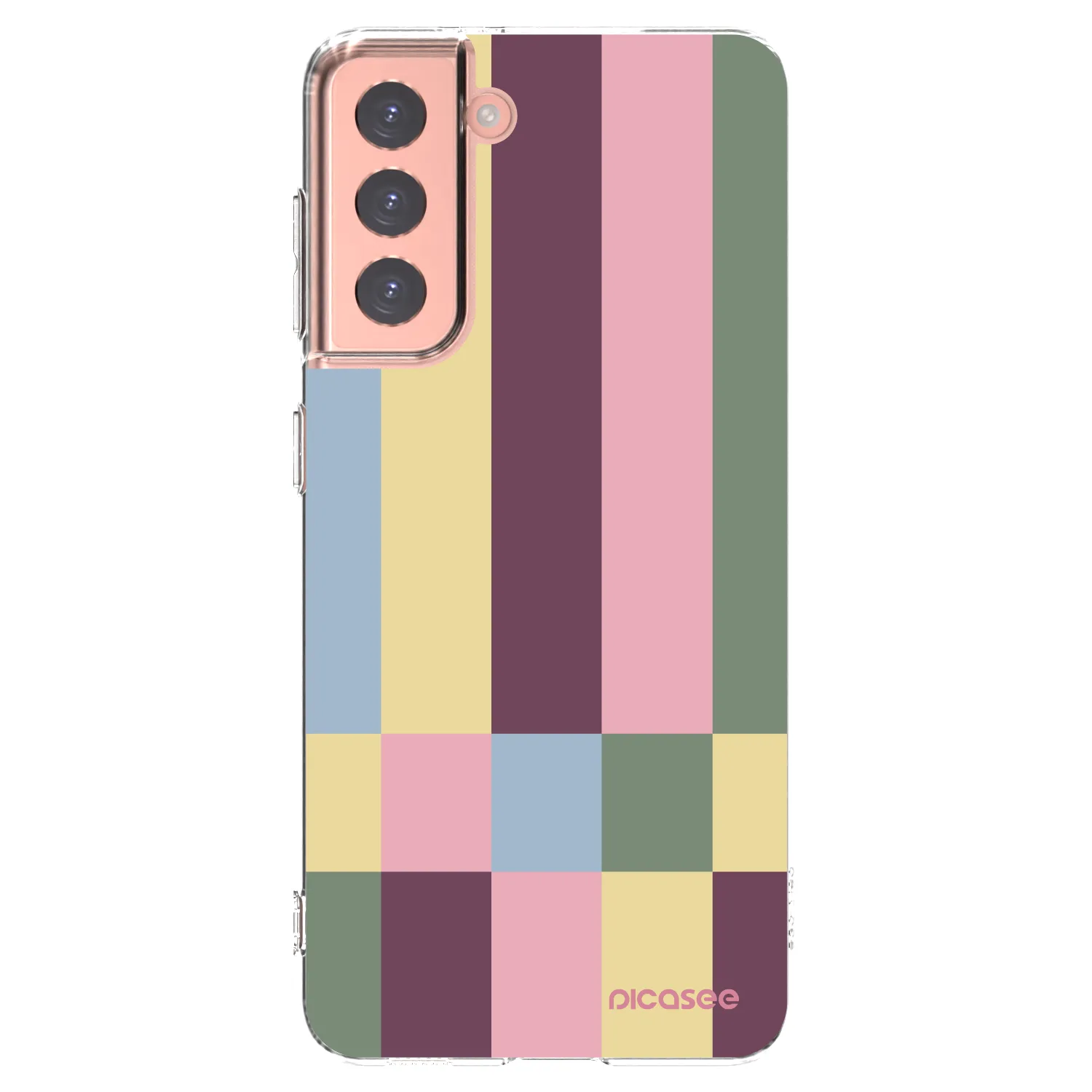 Picasee husă transparentă din silicon pentru Samsung Galaxy S21 5G G991B - Lobby tiles