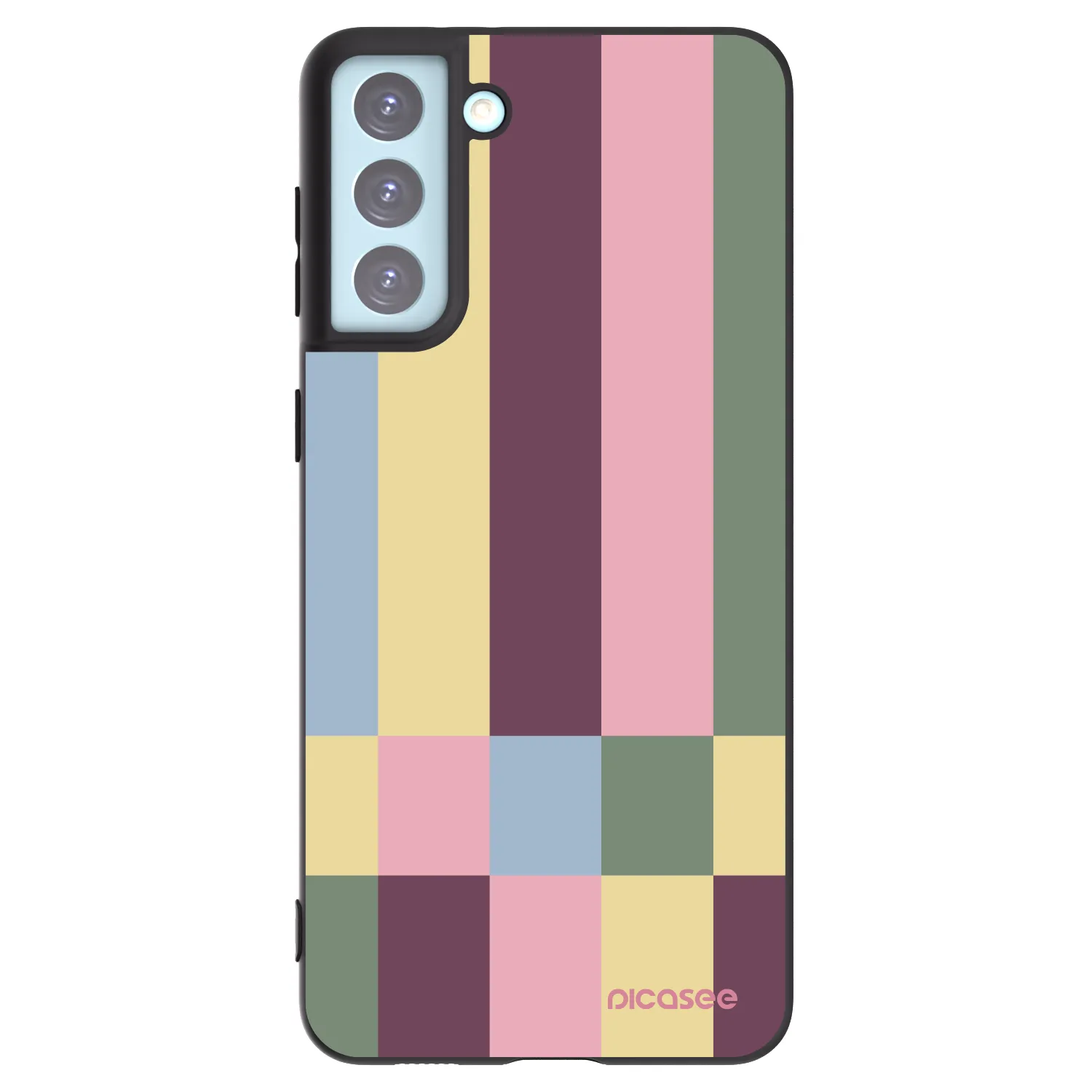Picasee husă neagră din silicon pentru Samsung Galaxy S21+ 5G G996F - Lobby tiles