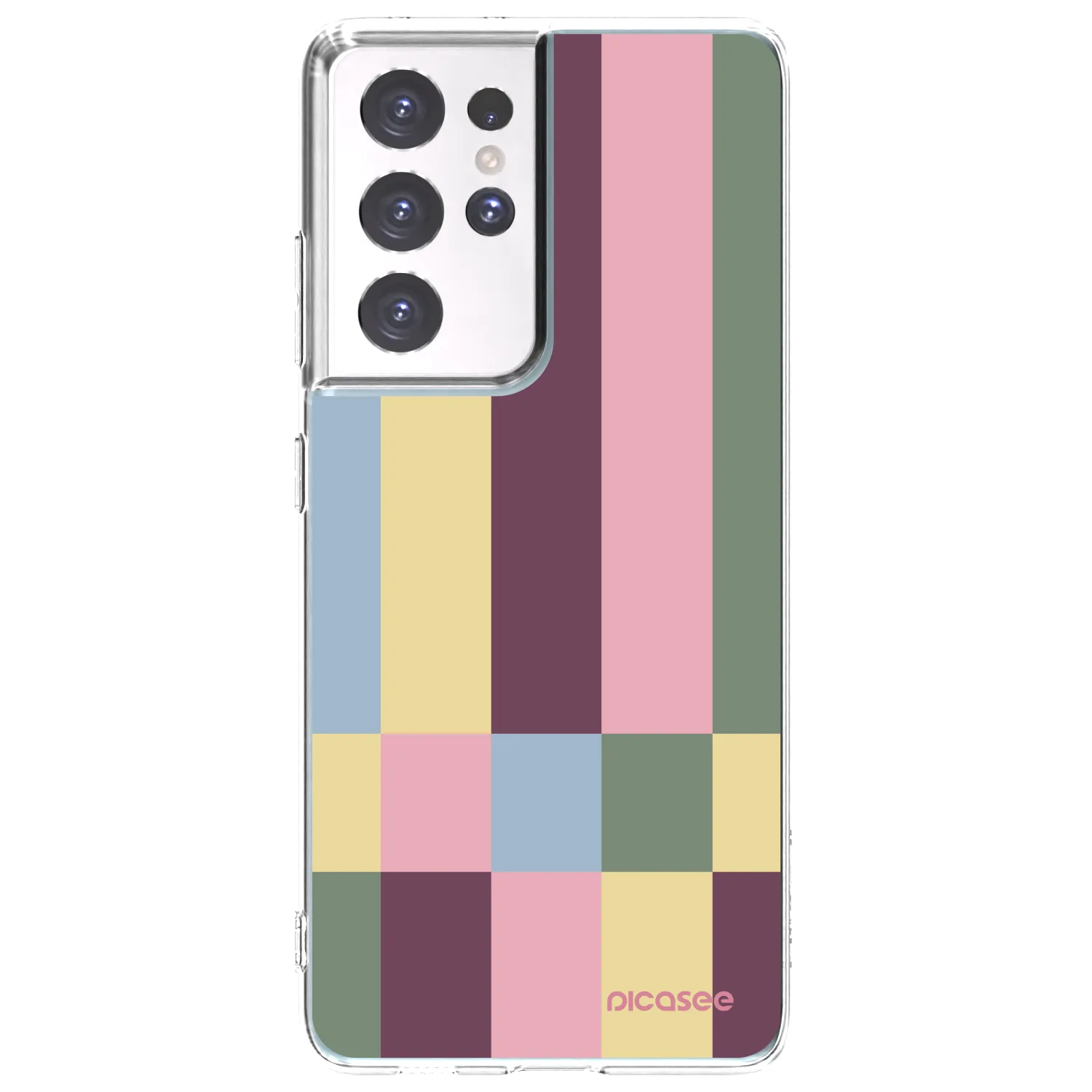 Picasee husă transparentă din silicon pentru Samsung Galaxy S21 Ultra 5G G998B - Lobby tiles