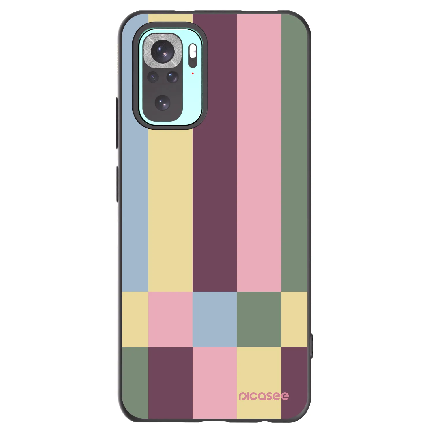 Picasee husă neagră din silicon pentru Xiaomi Redmi Note 10 Pro - Lobby tiles