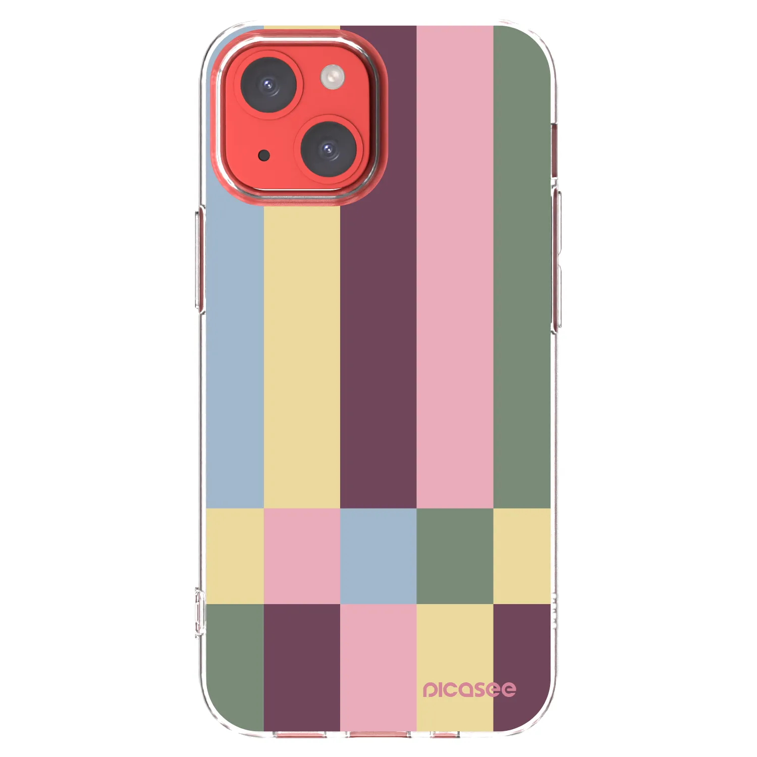 Picasee husă transparentă din silicon pentru Apple iPhone 13 mini - Lobby tiles