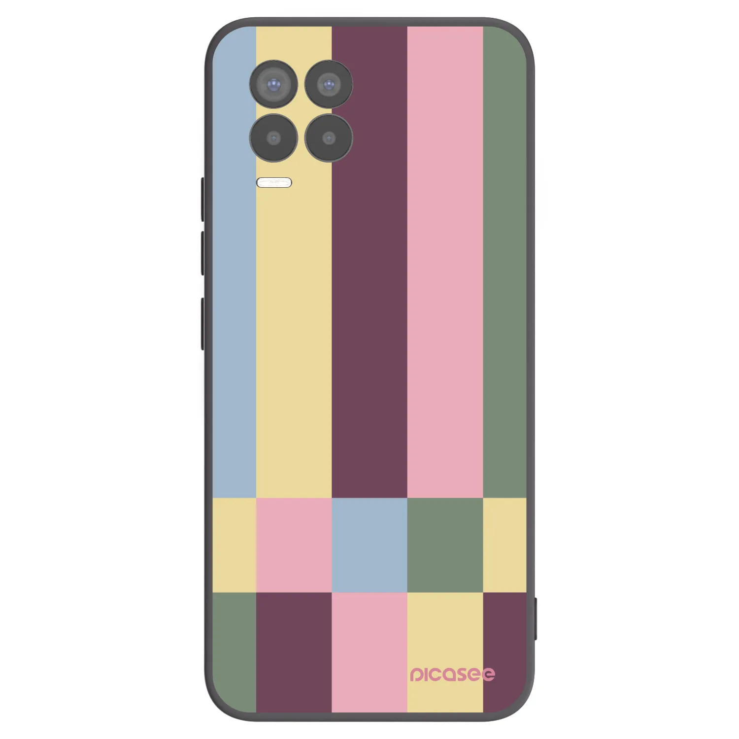 Picasee husă neagră din silicon pentru Realme 8 Pro - Lobby tiles