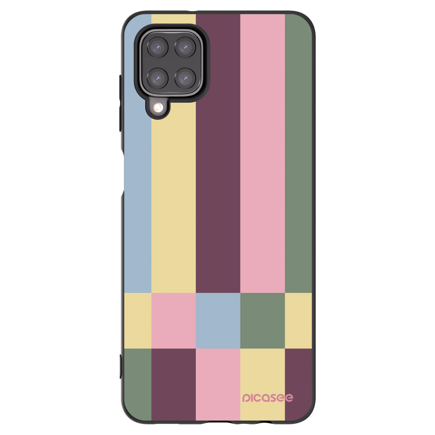 Picasee husă neagră din silicon pentru Samsung Galaxy M12 M127F - Lobby tiles