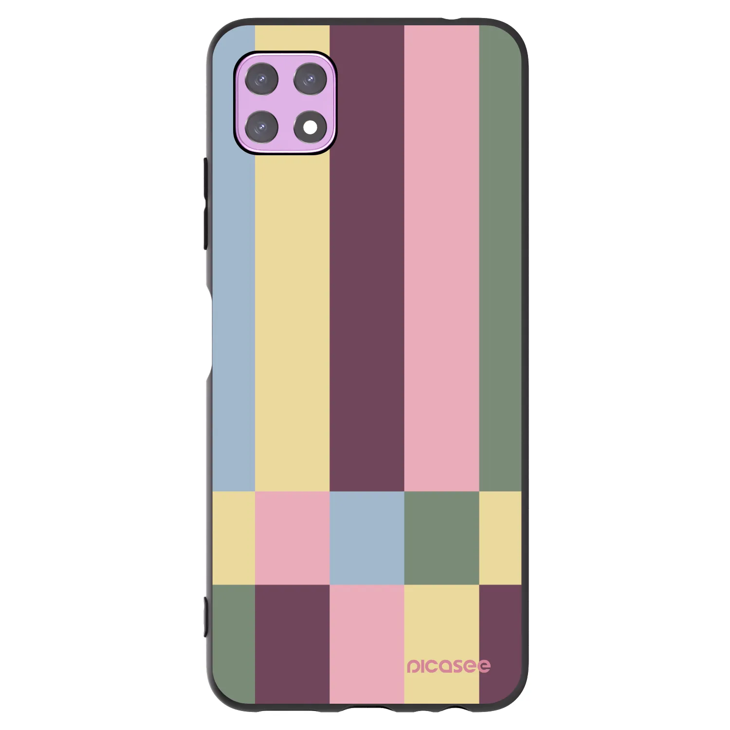 Picasee husă neagră din silicon pentru Samsung Galaxy A22 A226B 5G - Lobby tiles