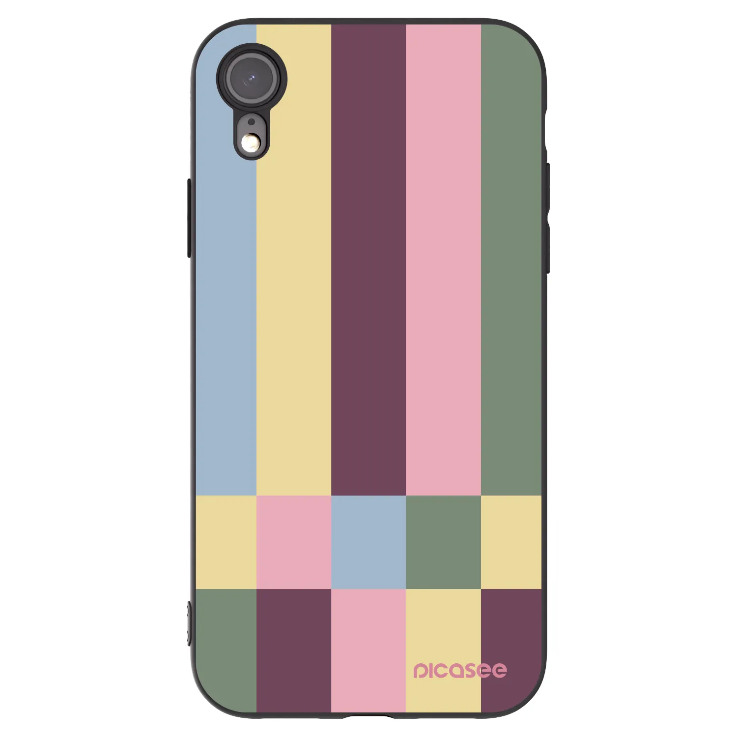 Picasee husă neagră din silicon pentru Apple iPhone XR - Lobby tiles