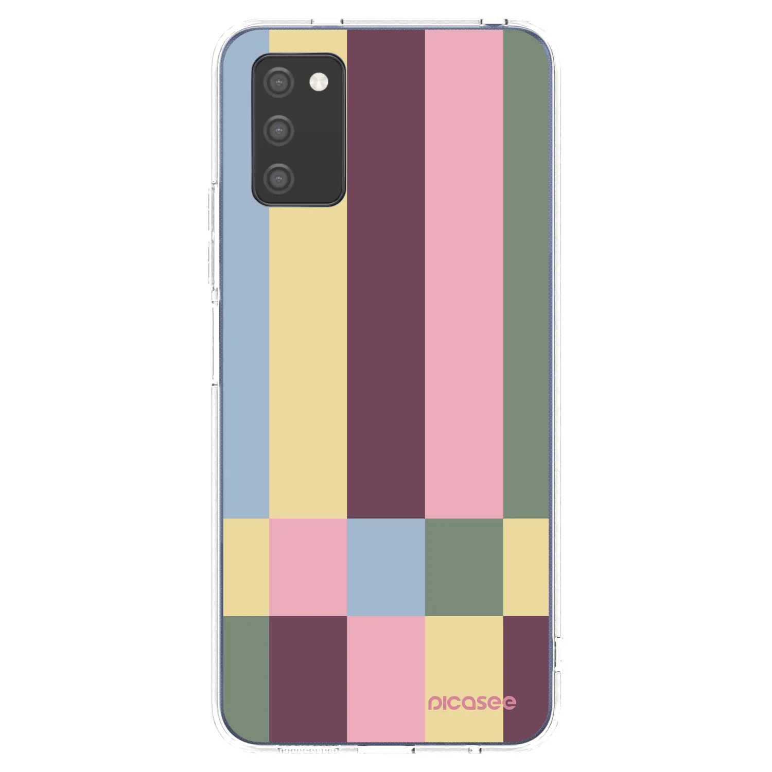 Picasee husă transparentă din silicon pentru Samsung Galaxy A02s A025G - Lobby tiles