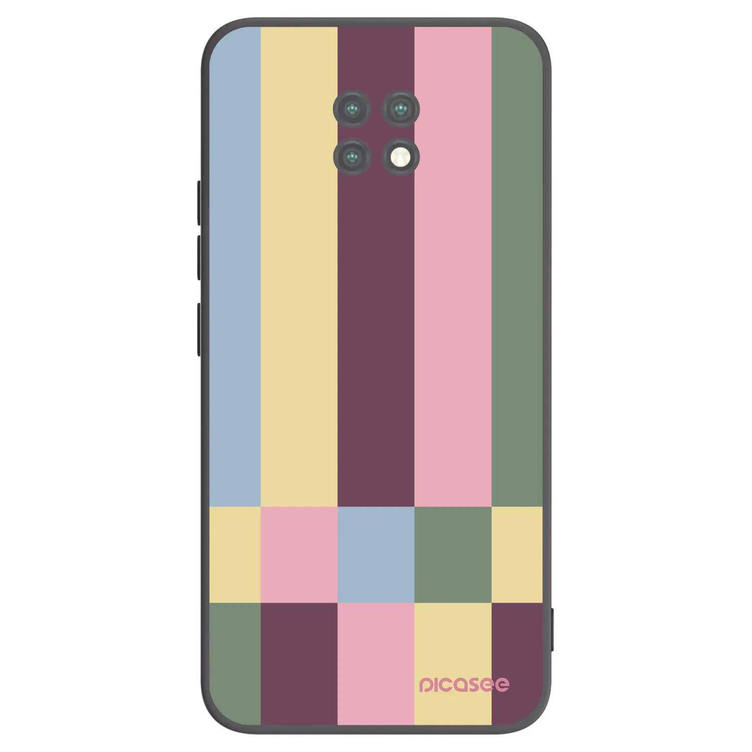 Picasee husă neagră din silicon pentru Xiaomi Redmi Note 9T - Lobby tiles