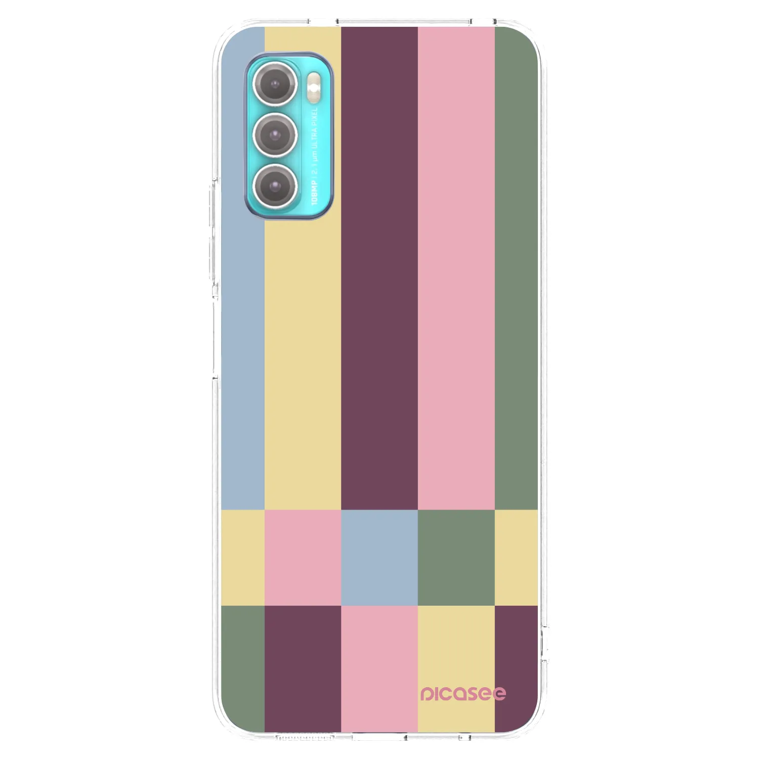 Picasee husă transparentă din silicon pentru Motorola Moto G60 - Lobby tiles