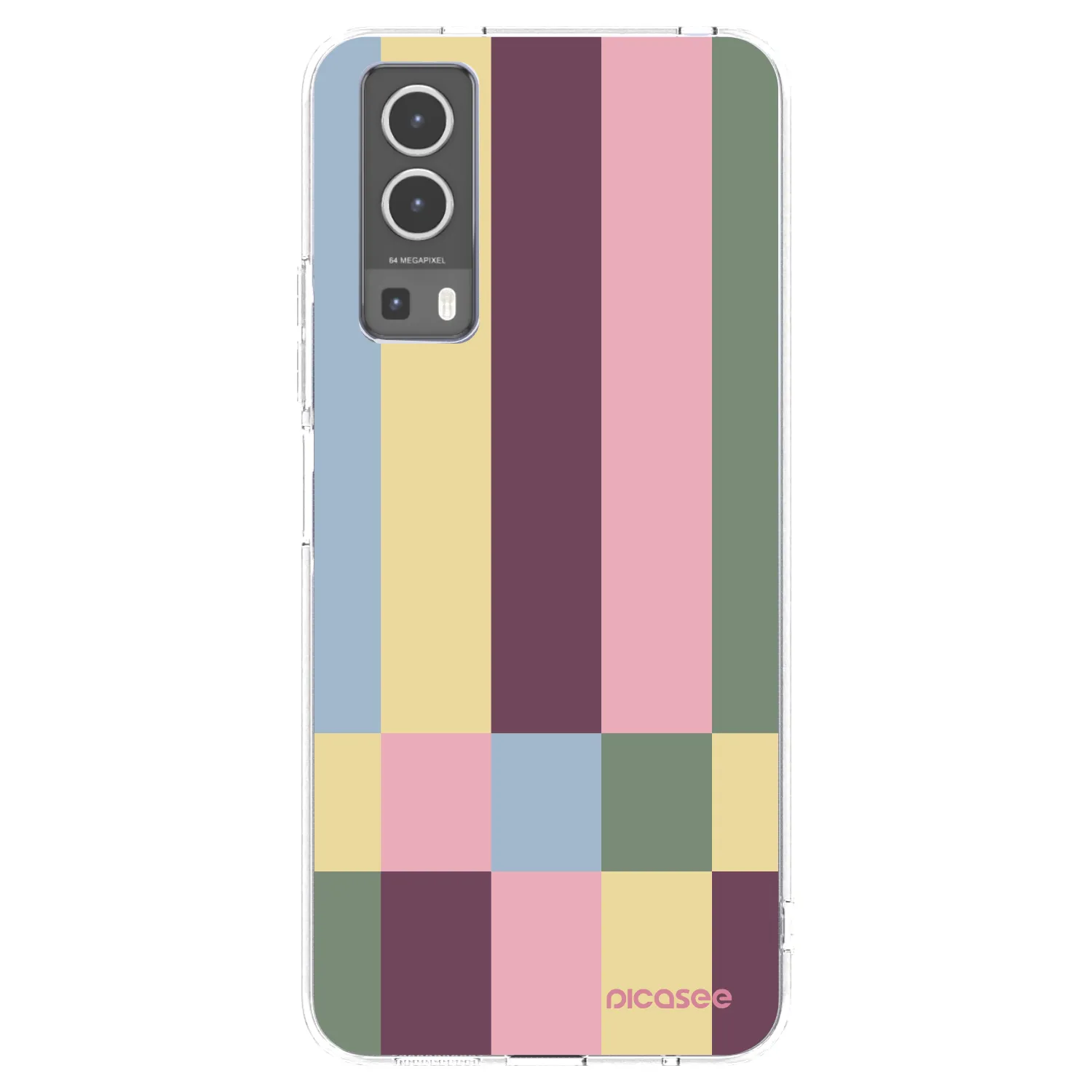 Picasee husă transparentă din silicon pentru Vivo Y72 5G - Lobby tiles