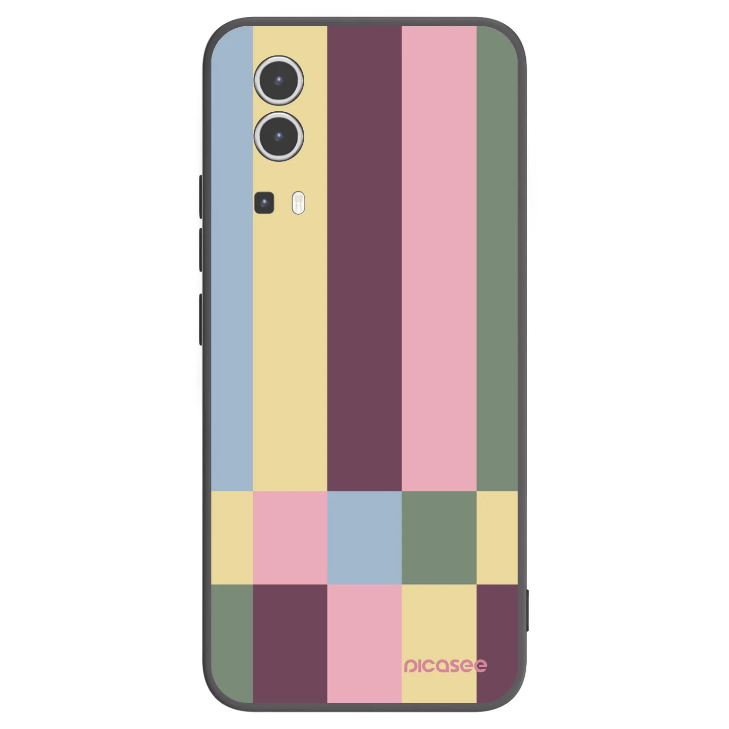 Picasee husă neagră din silicon pentru Vivo Y72 5G - Lobby tiles