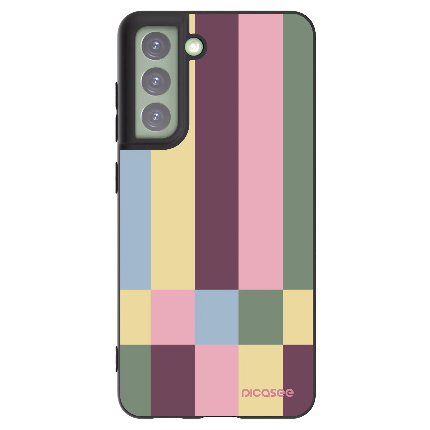 Picasee husă neagră din silicon pentru Samsung Galaxy S21 FE 5G - Lobby tiles