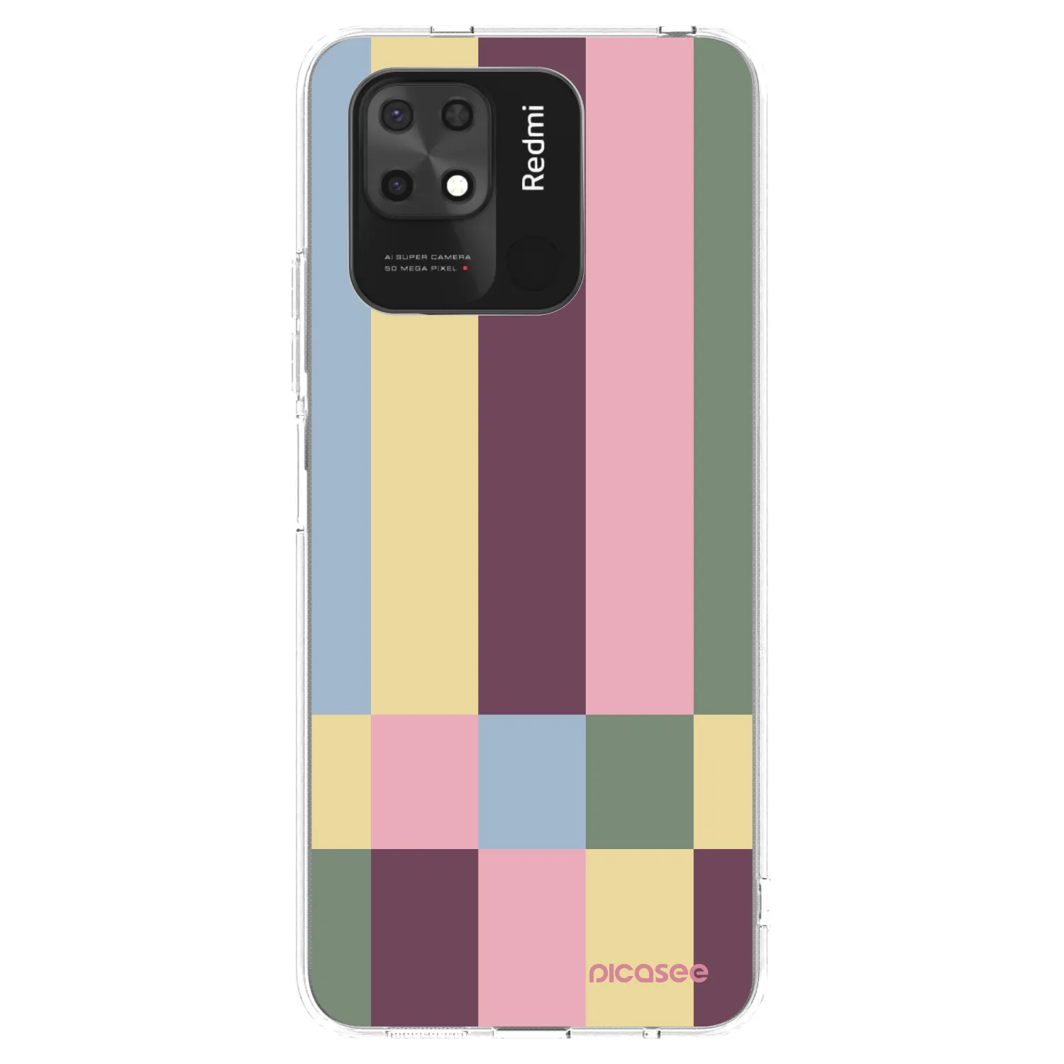 Picasee husă transparentă din silicon pentru Xiaomi Redmi 10C - Lobby tiles