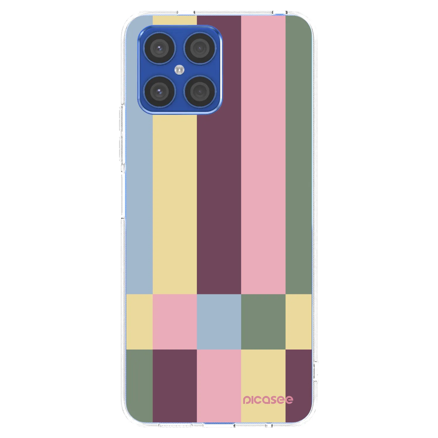 Picasee husă transparentă din silicon pentru Honor X8 4G - Lobby tiles