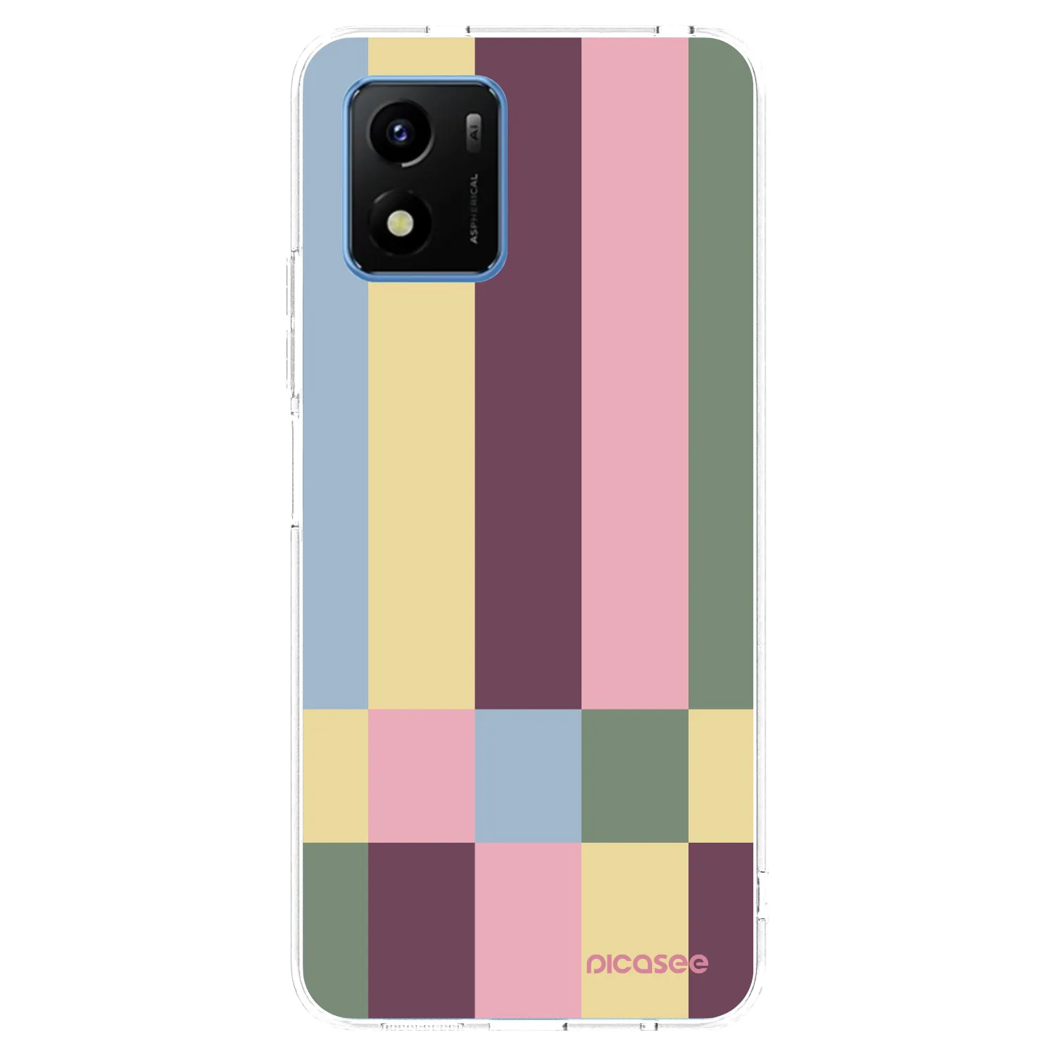 Picasee husă transparentă din silicon pentru Vivo Y01 - Lobby tiles